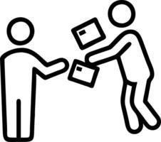 Candid image of a shopkeeper giving red envelopes to customers with space for text above. vector