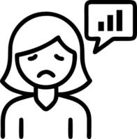 Businesswoman frustrated with failed project in macro close up copy space vector