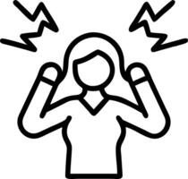 Businesswoman feeling overwhelmed with project overload in collaborative environment copy space vector