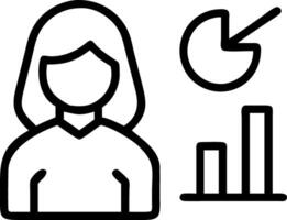 Businesswoman analyzing sustainable supply chain data on plain background copy space vector