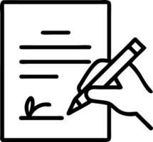 Businessperson signing eco friendly financial agreement on plain desk Set 2 vector