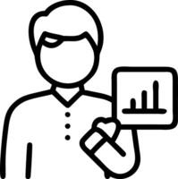 Businessman using tablet with green analytics Set 2 vector