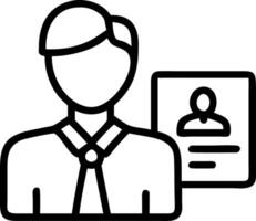 Businessman networking at industry event with name badge copy space available vector