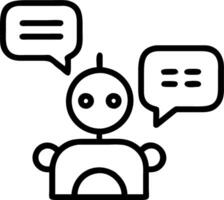 Business team utilizing AI powered customer service chatbots in office copy space vector