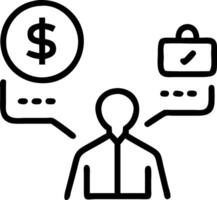 Business traveler budgeting for trips in a candid public transport setting vector