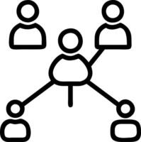 Business team using collaborative mind maps plain background copy space on top. vector