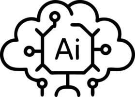 Business team using AI powered content creation tools in macro close up copy space vector