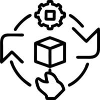 Business team optimizing eco friendly supply chain in reality setting copy space vector