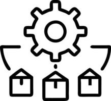 Business team optimizing digital green logistics on plain background copy space vector