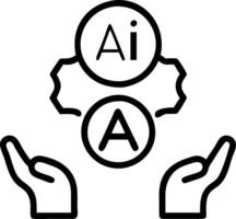 Business team integrating AI for green supply chain in bokeh digital art copy space vector