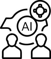 Business team leveraging AI for green logistics in soft abstract setting copy space vector