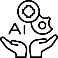 Business team leveraging AI for sustainable supply chain in reality setting copy space vector