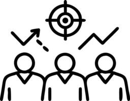 Business team feeling pressured with high sales targets in bokeh digital art copy space vector