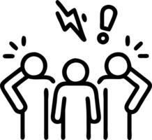 Business team facing project delays in plain background copy space vector