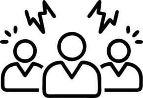 Business team facing financial audit stress on plain background copy space Set 2 vector