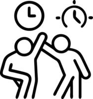 Business team dealing with tight deadlines in soft abstract environment copy space vector