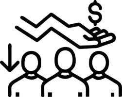 Business team dealing with financial losses in soft abstract environment copy space vector