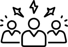 Business team dealing with strategic misalignment in collaborative meeting copy space vector