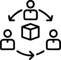 Business team collaborating on sustainable logistics in office environment copy space Set 4 vector