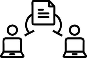 Business team collaborating on legal documents plain background copy space on top. vector