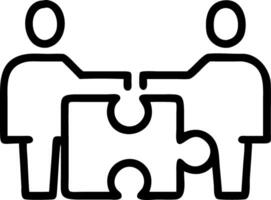 Business team collaborating on jigsaw puzzle in office environment copy space on left. Set 2 vector