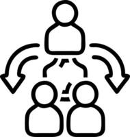 Business team collaborating on HR strategies plain background copy space on top. vector