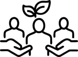 Business team collaborating on green supply chain in candid setting copy space vector