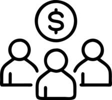 Business team collaborating on financial forecasting in candid office copy space vector
