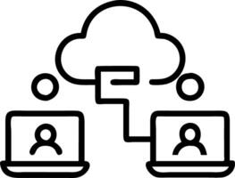 Business team collaborating on cloud based tools glossy background copy space below. vector