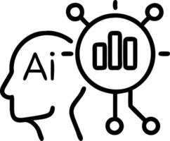 Business team analyzing AI powered data visualization tools in macro copy space vector