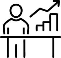 Business strategist planning growth on plain background Set 3 vector