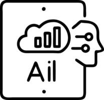 Business team analyzing AI driven data insights on tablet close up copy space vector