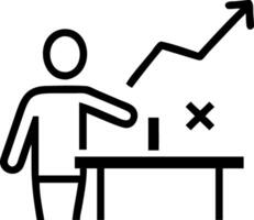 Business strategist planning growth on plain background Set 2 vector