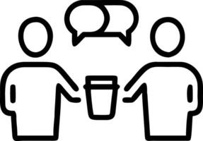 Business professionals using reusable cups in meeting with copy space vector