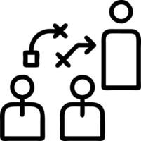 Business professionals planning strategies on a plain background with ample copy space on top vector