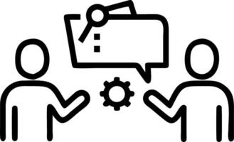 Business professionals discussing blueprint in industrial setting vector