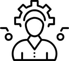 Business professional using AI driven recruitment tools with bokeh digital art copy space vector