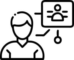 Business professional using AI powered recruitment tools in close up copy space vector