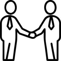 Business partners shaking hands over a successful deal Set 5 vector