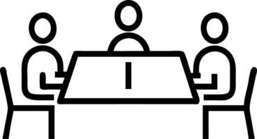 Business meeting in a recycled materials conference room with space for copy Set 2 vector