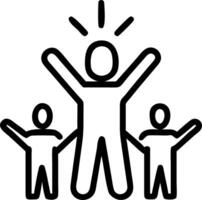 Business leader empowering team members on plain background Set 2 vector