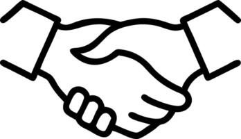 Business handshake merging into green landscape and copy space vector