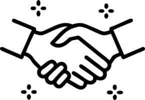 Business handshake merging into a forest with bokeh lights vector