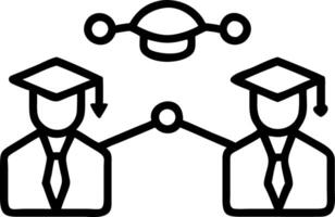 Business graduates networking in plain background copy space on top Set 3 vector
