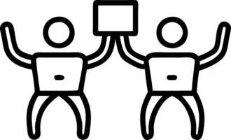 Business graduates holding laptops in glossy office copy space on left Set 3 vector