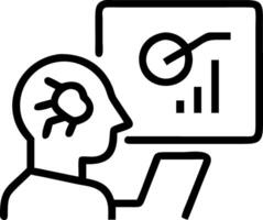 Business executive using AI powered tablet in glossy office copy space vector