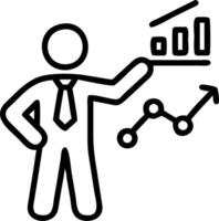 Business executive utilizing AI powered sales tools in dynamic office copy space vector