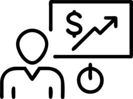 Business executive presenting financial optimization strategies in macro close up copy space vector