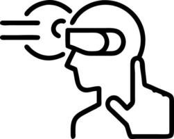 Business executive interacting with AI powered virtual reality tools in close up copy space Set 2 vector