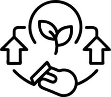 Business executive monitoring green supply chain in macro close up copy space vector